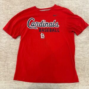 Nike Cardinals Baseball T-Shirt St. Louis MLB Red Graphic Tee‎ L
